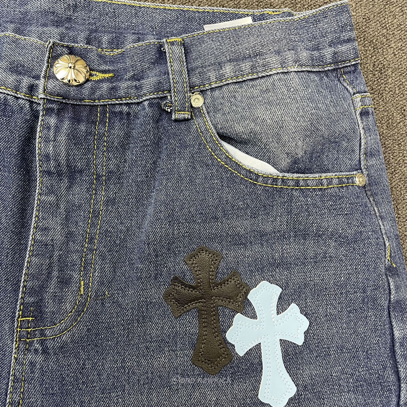 Chrome Hearts Blue Jeans Cross Patch (2) - newkick.app